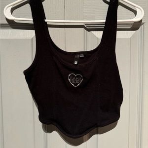 Cropped cami corset type
